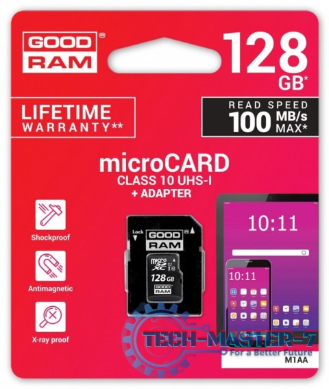 Karta pamięci microSDHC 128GB CL10 UHS I + adapter