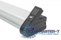 Listwa zasilająca biurowa 45° 4 gniazdowa, 2x USB (5V/2A) z możliwością obrotu o 290° aluminiowa HQ