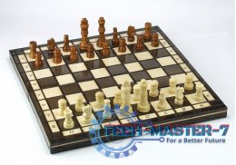 Szachy drewniane klasyczne 31 cm