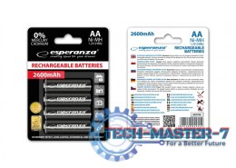 Akumulatory NI-MH AA 2600mAh 4szt. czarne
