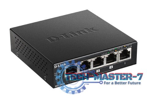 Switch DGS-1005P 5xGbE (4xPoE+ 60W)