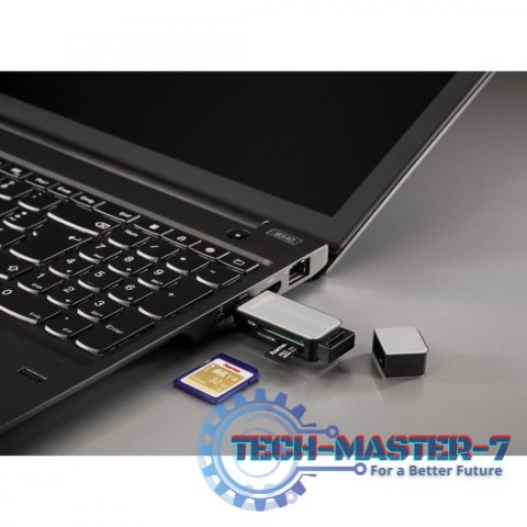 Czytnik kart SD/microSD USB 3.0 srebrny Czytnik kart SD/microSD USB 3.0 srebrny
