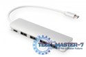 HUB/Koncentrator 4-portowy USB 3.0 SuperSpeed z Typ C Power Delivery, aluminium