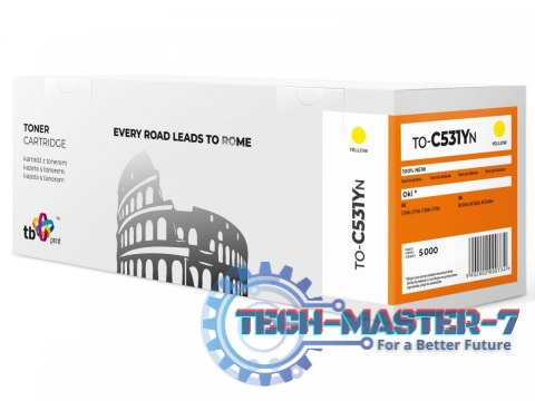 Toner do OKI C531 TO-C531YN Żółty 100% nowy