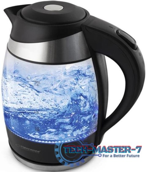 Czajnik ESPERANZA Gullfoss (1.8L /2200W /Czarny-inox )