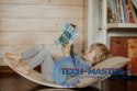 Deska do balansowania dla dzieci bujak drewniany ćwiczenia równowagi ECOTOYS ECOTOYS