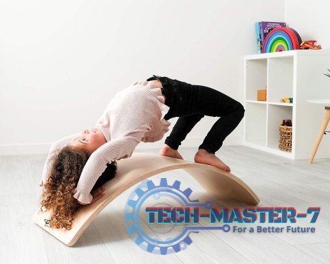 Deska do balansowania dla dzieci bujak drewniany ćwiczenia równowagi ECOTOYS ECOTOYS Deska do balansowania dla dzieci bujak drewniany ćwiczenia równowagi ECOTOYS ECOTOYS