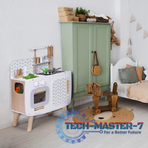 Drewniana kuchnia dla dzieci retro piekarnik palniki zlew akcesoria kuchenne ECOTOYS ECOTOYS Drewniana kuchnia dla dzieci retro piekarnik palniki zlew akcesoria kuchenne ECOTOYS ECOTOYS