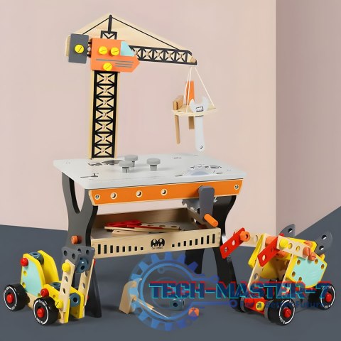 Drewniany warsztat dla dzieci stół narzędziowy ECOTOYS ECOTOYS Drewniany warsztat dla dzieci stół narzędziowy ECOTOYS ECOTOYS