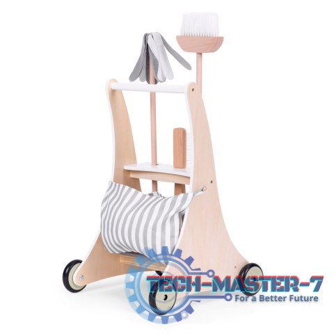 Drewniany zestaw do sprzątania wózek ECOTOYS ECOTOYS Drewniany zestaw do sprzątania wózek ECOTOYS ECOTOYS
