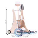Drewniany zestaw do sprzątania wózek ECOTOYS ECOTOYS