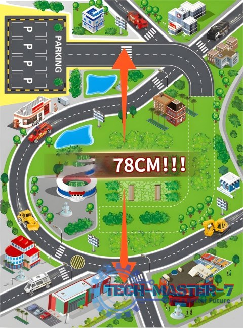Garaż samochodowy XXL komenda policji 5 poziomów + mata z miastem 82 elementy Garaż samochodowy XXL komenda policji 5 poziomów + mata z miastem 82 elementy