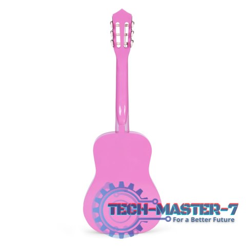 Gitara dla dzieci różowa duża - 34` drewniana 6 strun metalowe i nylonowe ECOTOYS ECOTOYS Gitara dla dzieci różowa duża - 34` drewniana 6 strun metalowe i nylonowe ECOTOYS ECOTOYS