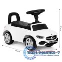 Jeździk autko Mercedes C CLASS interaktywna kierownica dźwięki biały MULTISTORE