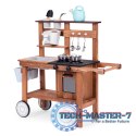 Kuchnia błotna outdoor dla dzieci z akcesoriami drewno jodłowe ECOTOYS ECOTOYS