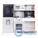 Kuchnia dla dzieci z dźwiękiem i LED tablica kredowa metalowe akcesoria MDF +3 lata ECOTOYS ECOTOYS
