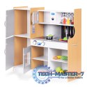 Kuchnia dla dzieci z dźwiękiem i LED tablica kredowa metalowe akcesoria MDF +3 lata ECOTOYS ECOTOYS
