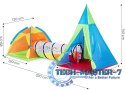 Namiot dla dzieci plac zabaw 3w1 iglo tipi tunel zestaw IPLAY IPLAY