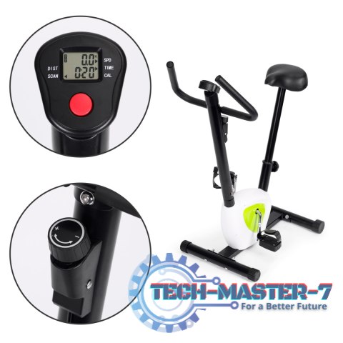 Rower treningowy rowerek stacjonarny fitness do ćwiczeń w domu obciążenie mechaniczne ModernHome ModernHome Rower treningowy rowerek stacjonarny fitness do ćwiczeń w domu obciążenie mechaniczne ModernHome ModernHome