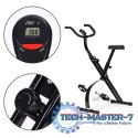 Rowerek treningowy rower stacjonarny fitness mechaniczny licznik komputer płynna regulacja - biały ModernHome ModernHome