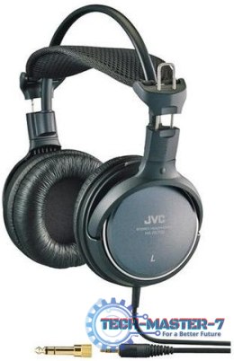 Słuchawki Na głowę JVC HA-RX700 (3.5m /3.5 mm (pozłacany) wtyk/Czarny)