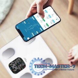 Waga łazienkowa analityczna 15 parametrów Apple Health Google Fit VERA WEBBER WEBBER
