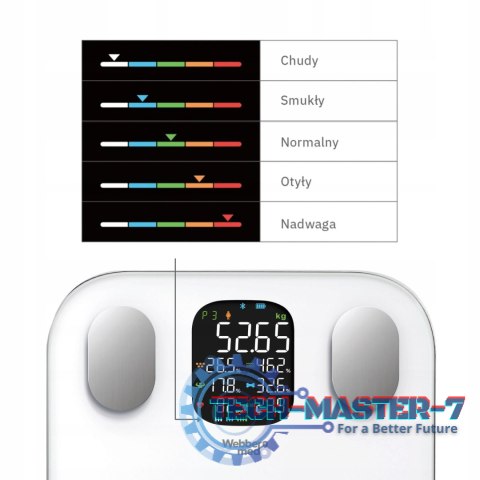 Waga łazienkowa analityczna 15 parametrów Apple Health Google Fit VERA WEBBER WEBBER Waga łazienkowa analityczna 15 parametrów Apple Health Google Fit VERA WEBBER WEBBER