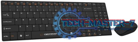Zestaw klawiatura i mysz ESPERANZA EK122K Czarna