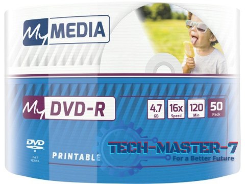 DVD-R My Media 4.7GB x16 Wrap Printable (50 spindle) DVD-R My Media 4.7GB x16 Wrap Printable (50 spindle)