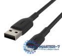 Kabel Braided USB- Lightning 2m czarne