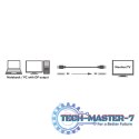 Kabel DisplayPort 1.4 8K, 1m Czarny
