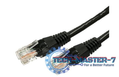 Kabel Patchcord miedziany kat.6A RJ45 UTP 3m. czarny