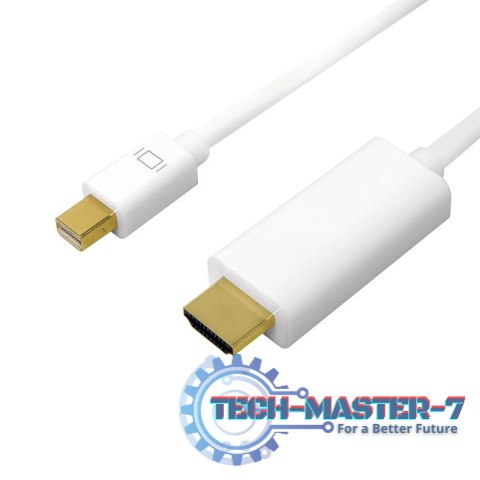 Kabel mini DisplayPort do HDMI,4K, 2m Biały