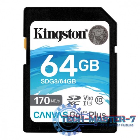 Karta pamięci SD 64GB Canvas Go Plus 170/70MB/s CL10 U3 V30