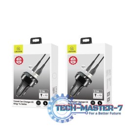 Ładowarka samochodowa 2xUSB C13 2.1A microUSB czarny NTU35MC13TZ