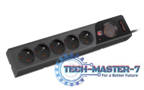 Listwa zasilająca Z5 1.5M 5x230V 10A Z5/15/CZ czarna Listwa zasilająca Z5 1.5M 5x230V 10A Z5/15/CZ czarna