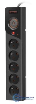 Listwa zasilająca Z5 5m 5x230V 10A Z5/50/CZ czarna