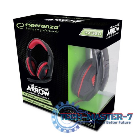 Słuchawki z mikrofonem gaming arrow Słuchawki z mikrofonem gaming arrow