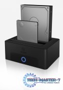 Stacja dokująca/klonująca IB-1232CL-U3 2x2,5" lub 3,5" SATA HDD, UASP & SATA III ( 6GBits/s )
