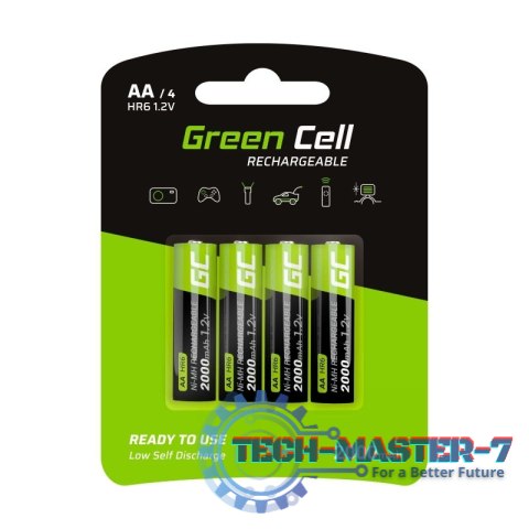 Akumulatorki Paluszki 4x AA HR6 2000 mAh