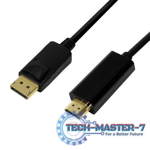 Kabel DisplayPort 1.2 do HDMI 1.4, 2m Czarny