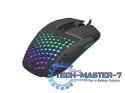 Mysz Battler 6400 DPI dla graczy podświetlenie Czarna