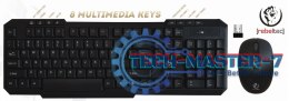 Zestaw bezprzewodowy multimedialny klawiatura+mysz Vortex