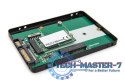 Adapter na dysk SATA/HDD 2,5" M.2 /mSATA SATA 3,6 Gbit/s, zapis do 520 MB/s Aluminiowa