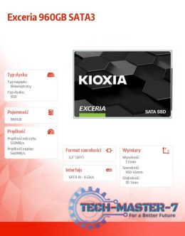Dysk SSD Exceria 960GB SATA3 550/540Mb/s