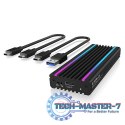 IB-1824ML-C31 Obudowa M.2 NVMe z oświetleniem RGB