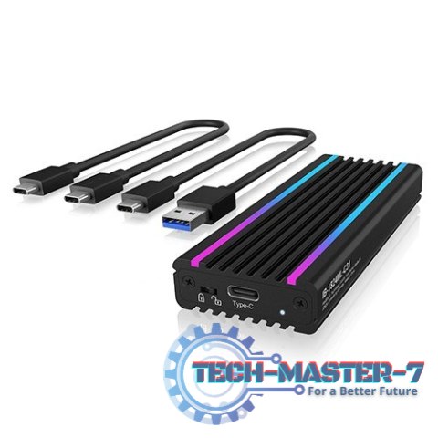 IB-1824ML-C31 Obudowa M.2 NVMe z oświetleniem RGB IB-1824ML-C31 Obudowa M.2 NVMe z oświetleniem RGB