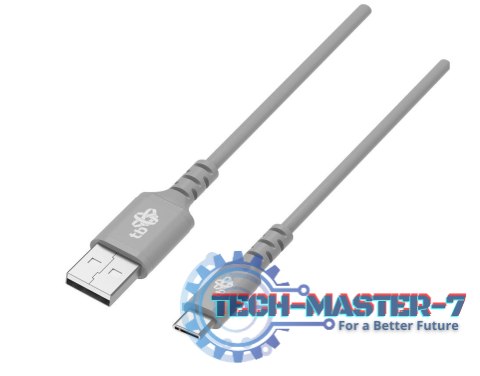 Kabel USB-USB C 1m silikonowy szary Quick Charge