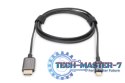 Kabel adapter HDMI 4K 30Hz na USB Typ C 3.1 metalowa obudowa HQ czarny 1.8m