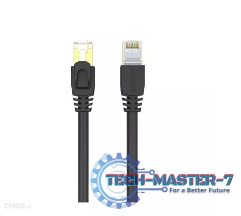 Patchcord Cat.7 SSTP (8P8C) RJ45, 5M, C1812EBK Czarny Patchcord Cat.7 SSTP (8P8C) RJ45, 5M, C1812EBK Czarny